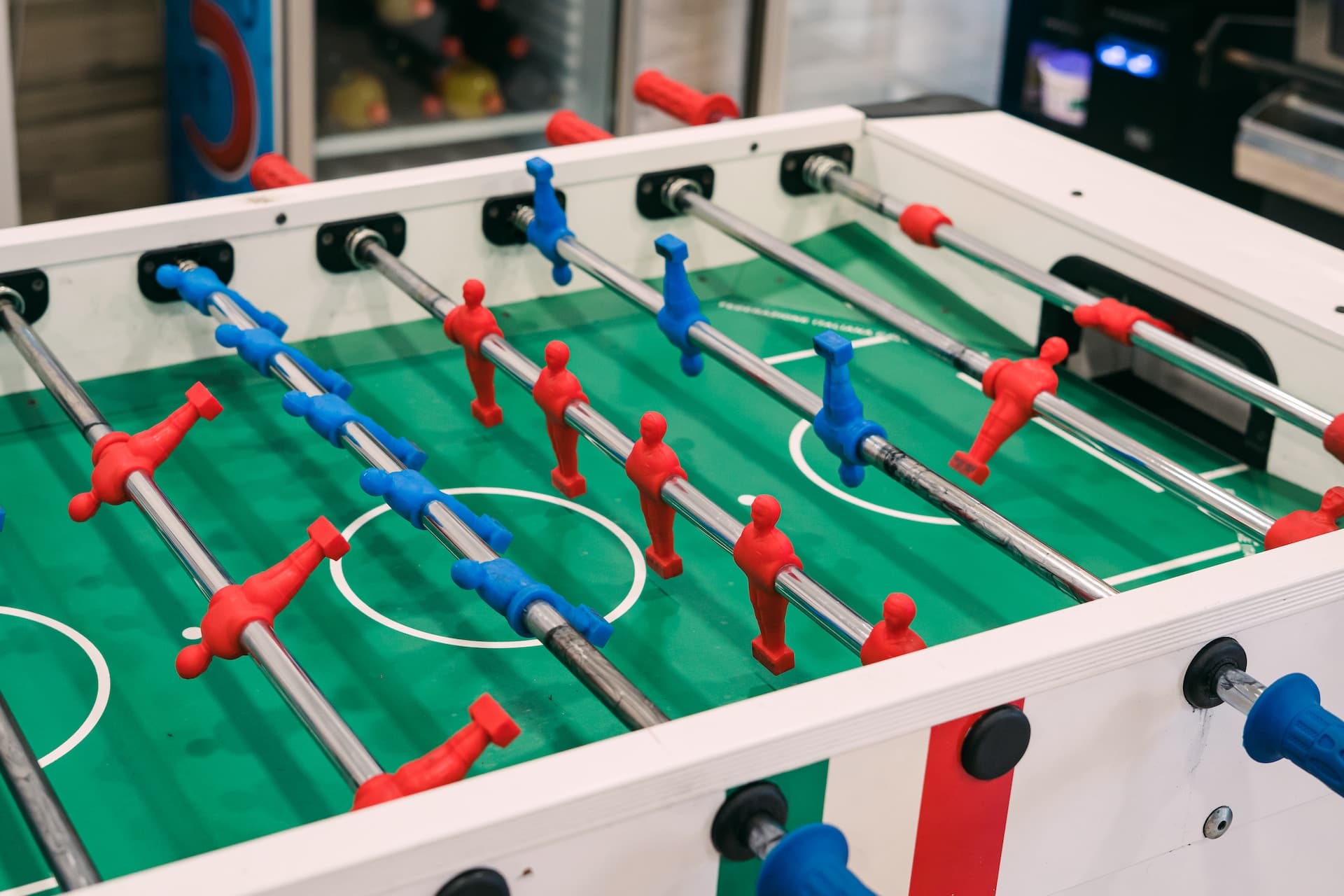 foosball game table ready to play