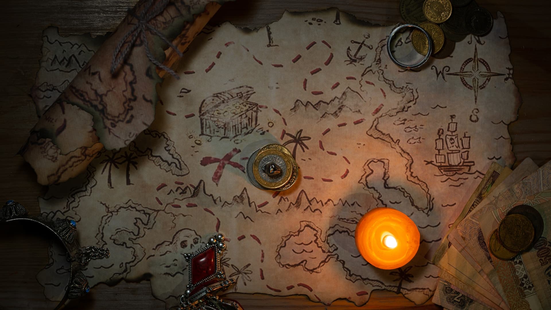 a treasure hunt map